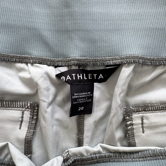 Athleta Women's Nolita Slim Tapered Printed Crop Pant Denali Plus Size 20 Pocket - Picture 8 of 13